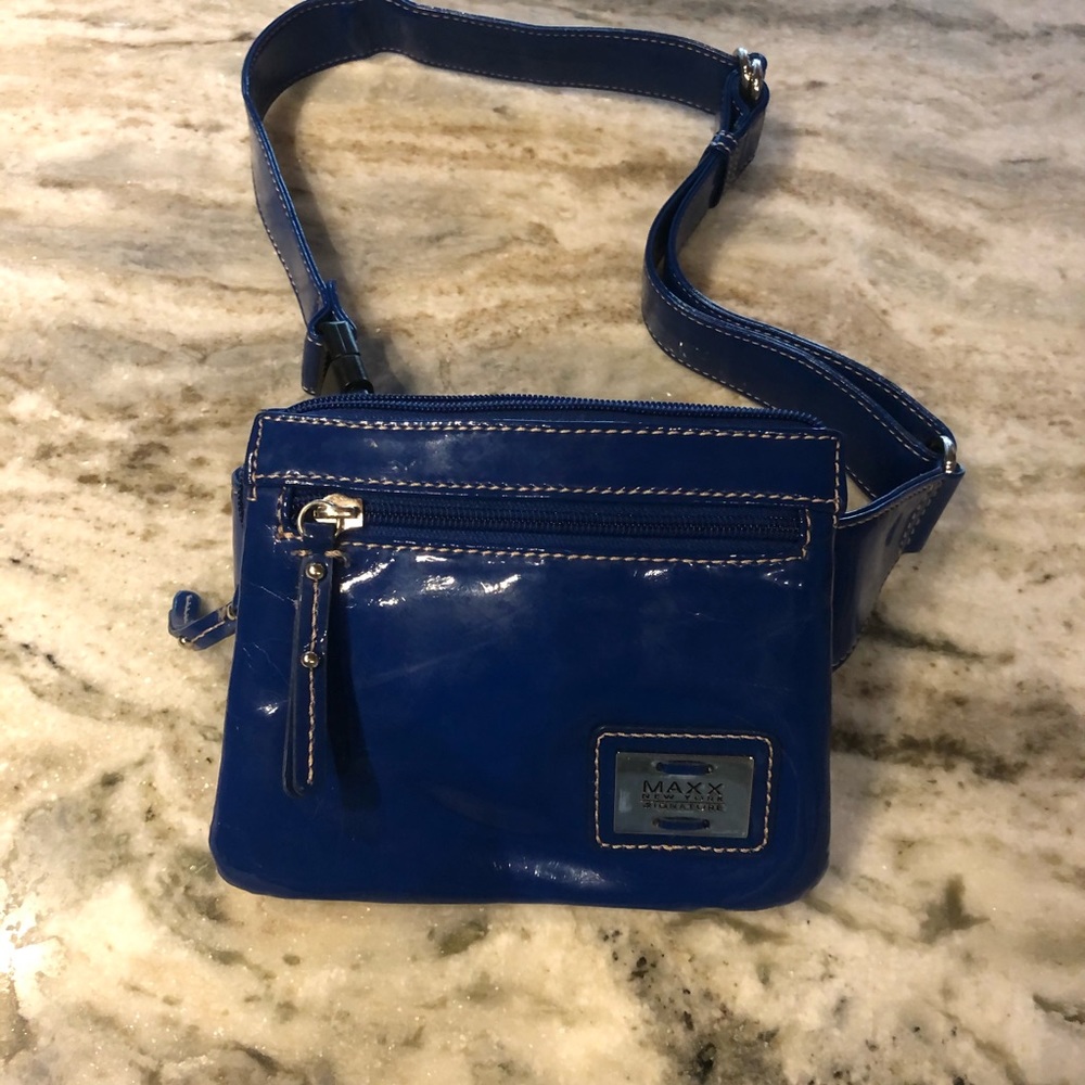 Small blue fanny pack
